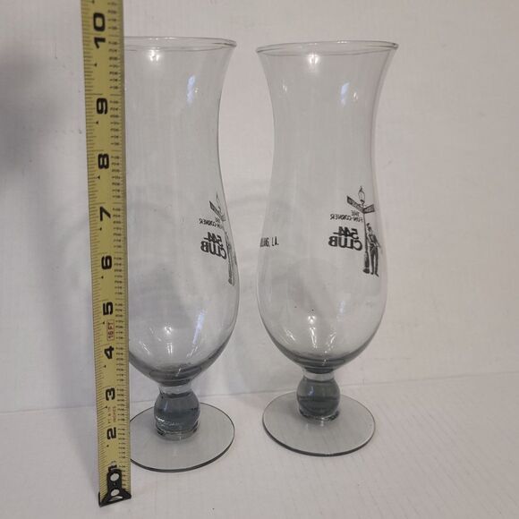 Funky 544 Club 10'' Hurricane Glasses French Quarter New Orleans Bourbon St - Picture 7 of 7
